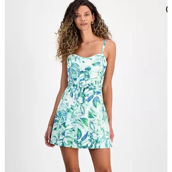 Rachel Roy Wren Floral Tropical Sweetheart Mini Dress size 10, new with tags! - Picture 1 of 7